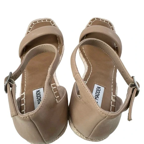 Steve Madden Submit Ankle Strap Espadrille Wedge Sandals Size 10M - Picture 8 of 16